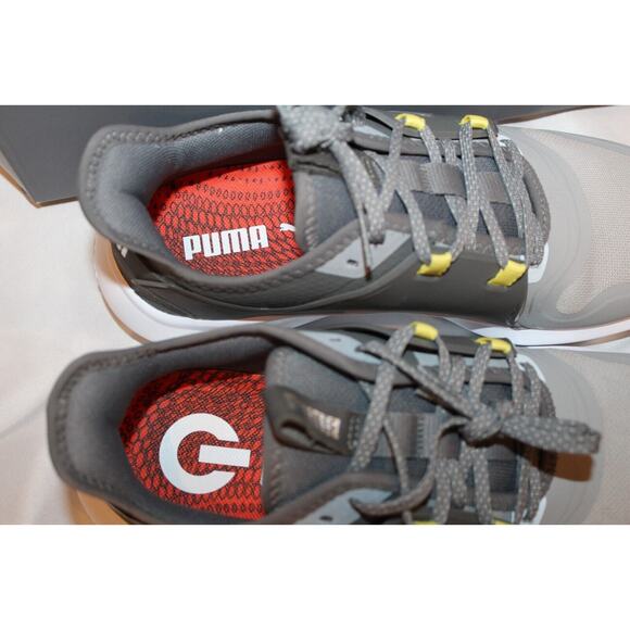 NIB PUMA Men's Ignite Fasten8 Pro Spikeless Waterproof Golf‎ Shoes Sz 8 Gray - Picture 4 of 6